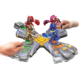 Bizak Estadio Arena Biosaurus Kombate 62008660 Arena de Combate para 4 Jugadores con Efectos de Luz y Sonido