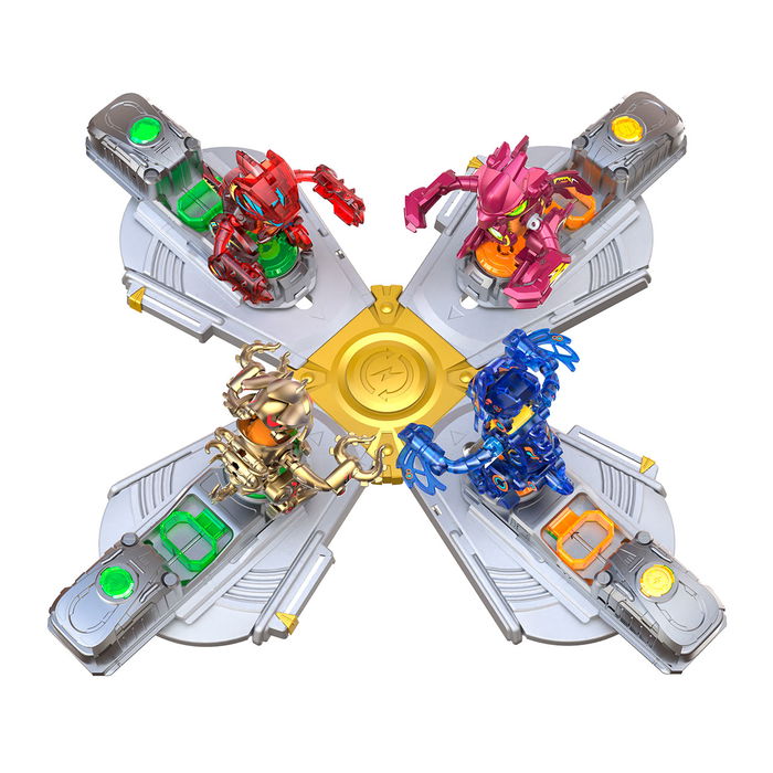 Bizak Estadio Arena Biosaurus Kombate 62008660 Arena de Combate para 4 Jugadores con Efectos de Luz y Sonido