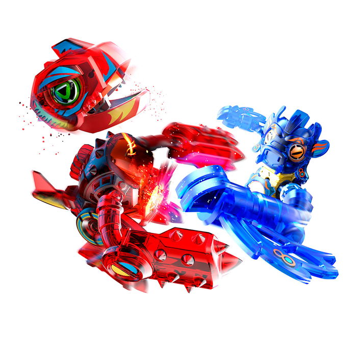 Bizak Estadio Arena Biosaurus Kombate 62008660 Arena de Combate para 4 Jugadores con Efectos de Luz y Sonido