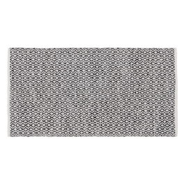 Alfombra Gris Poliester-Algodón 80 X 150 cm