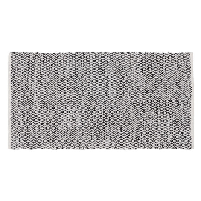 Alfombra Gris Poliester-Algodón 80 X 150 cm Alfombra Gris Poliester-Algodón 80 X 150 cm