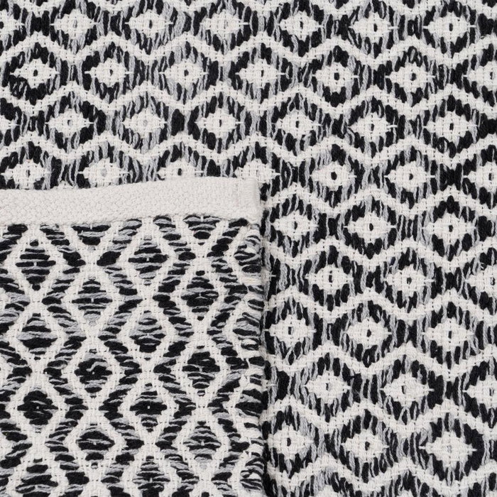 Alfombra Gris Poliester-Algodón 80 X 150 cm Alfombra Gris Poliester-Algodón 80 X 150 cm