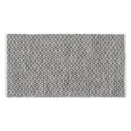 Ixia Alfombra Gris Tejida a Mano 80 x 150 cm