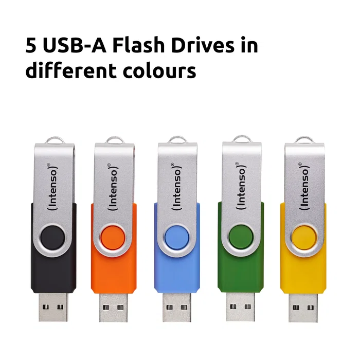 Intenso office line 256gb usb stick 3.2 multipack x5 bunt Intenso office line 256gb usb stick 3.2 multipack x5 bunt
