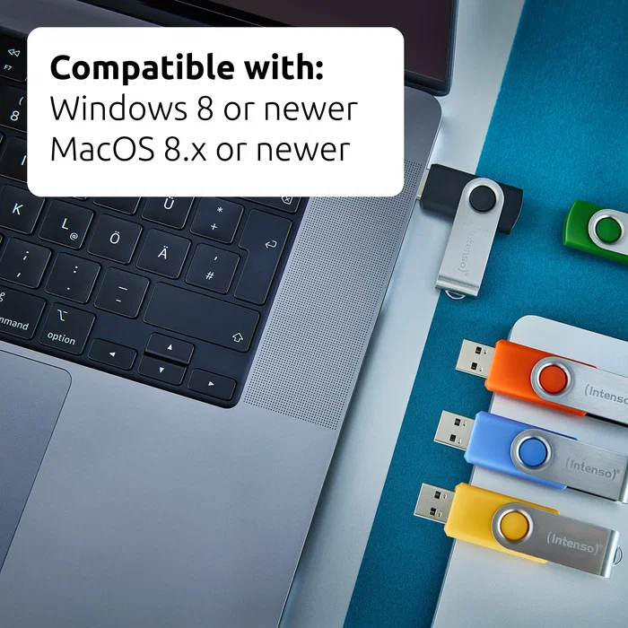 Intenso office line 256gb usb stick 3.2 multipack x5 bunt Intenso office line 256gb usb stick 3.2 multipack x5 bunt