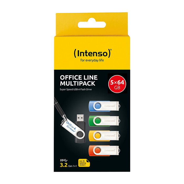 Intenso Office Line Multipack x5 Bunt Intenso Office Line Multipack x5 Bunt