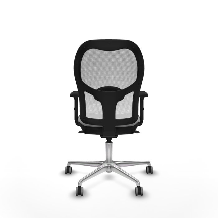PIQUERAS Y CRESPO Silla de oficina Jorquera con mecanismo Sincro, Gris claro y Blanco