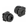 DeLOCK Kit de montaje para gabinete de red 20 piezas negro M6