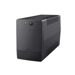 Trust Paxxon 1500VA / 900W SAI UPS Offline con 4 Salidas Schuko, Sistema de Alimentación Ininterrumpida, Torre Negra - 23505