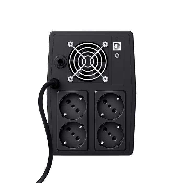 Trust Paxxon 1500VA / 900W SAI UPS Offline con 4 Salidas Schuko, Sistema de Alimentación Ininterrumpida, Torre Negra - 23505