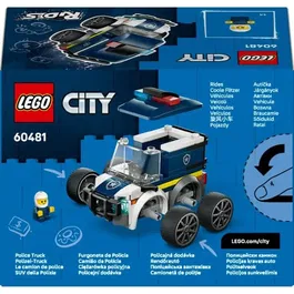 Lego 60481 LEGO City Camión de Policía - Juego de construcción creativo para niños mayores de 5 años - Idea de Regalo