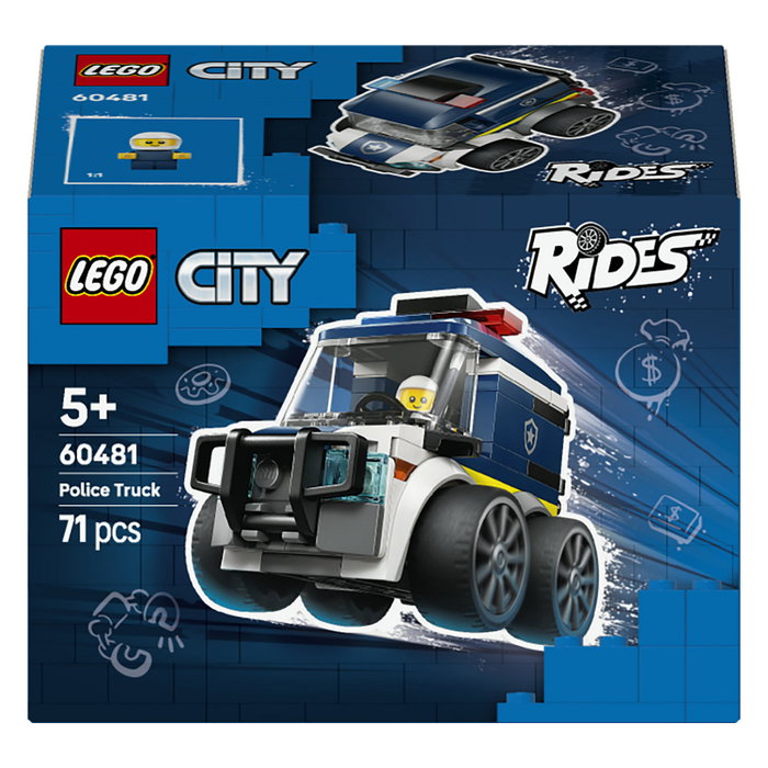 LEGO City Furgoneta de Policía 60481, Juego de Construcción de 71 Piezas