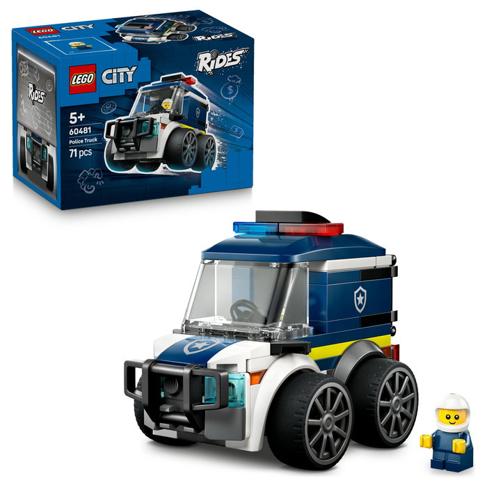 LEGO City Furgoneta de Policía 60481, Juego de Construcción de 71 Piezas