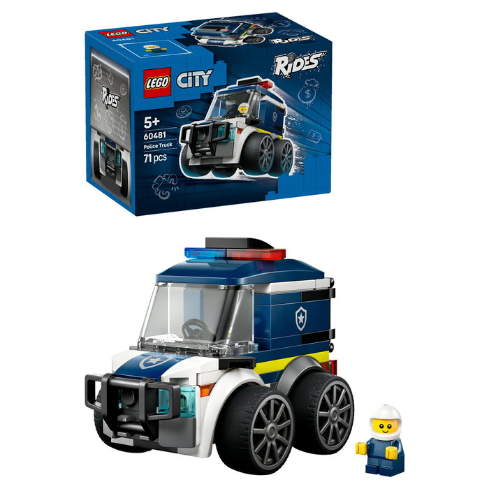 LEGO City Furgoneta de Policía 60481, Juego de Construcción de 71 Piezas