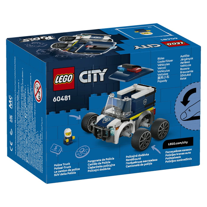 LEGO City Furgoneta de Policía 60481, Juego de Construcción de 71 Piezas