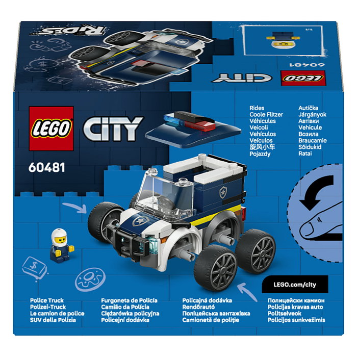 LEGO City Furgoneta de Policía 60481, Juego de Construcción de 71 Piezas