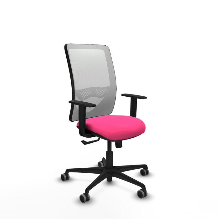 PIQUERAS Y CRESPO Silla de oficina Zulema con mecanismo Sincro, Rosa y Blanco PIQUERAS Y CRESPO Silla de oficina Zulema con mecanismo Sincro, Rosa y Blanco