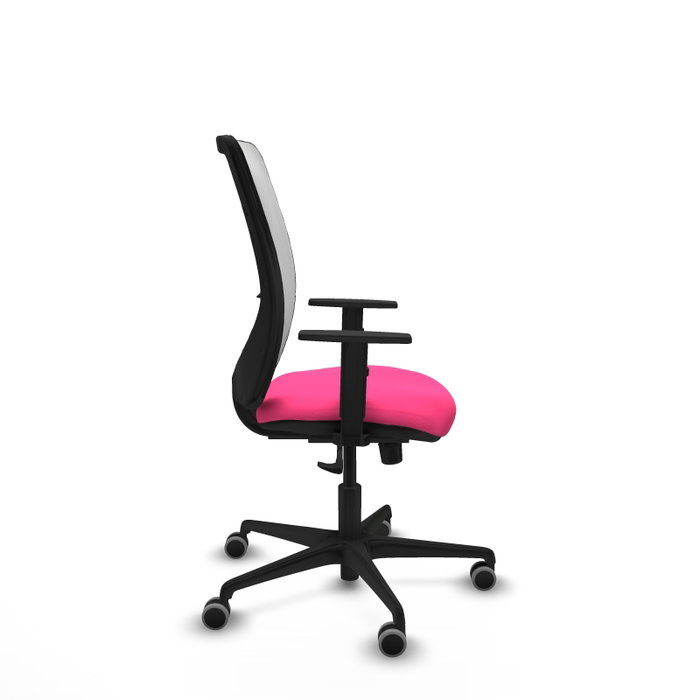 PIQUERAS Y CRESPO Silla de oficina Zulema con mecanismo Sincro, Rosa y Blanco PIQUERAS Y CRESPO Silla de oficina Zulema con mecanismo Sincro, Rosa y Blanco