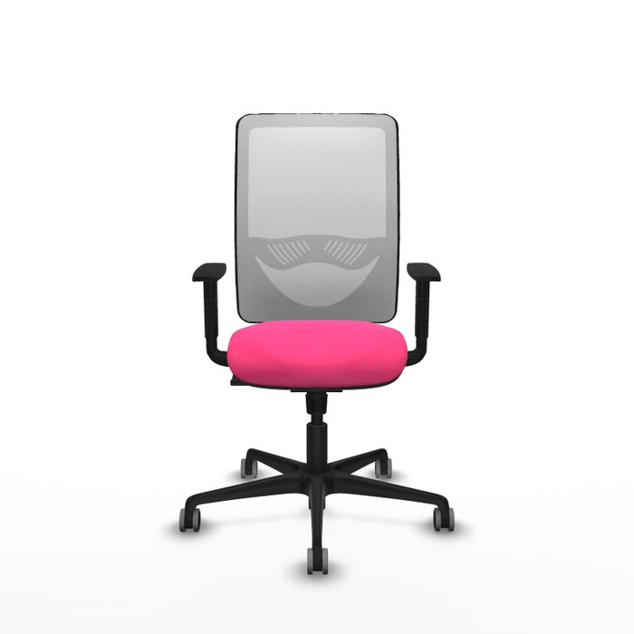 PIQUERAS Y CRESPO Silla de oficina Zulema con mecanismo Sincro, Rosa y Blanco PIQUERAS Y CRESPO Silla de oficina Zulema con mecanismo Sincro, Rosa y Blanco