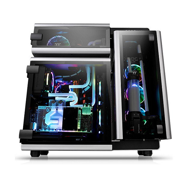 Thermaltake Level 20 TG Ultra Tower PC Gaming Aluminio Negro Gris 3 Ventiladores 140mm Thermaltake Level 20 TG Ultra Tower PC Gaming Aluminio Negro Gris 3 Ventiladores 140mm