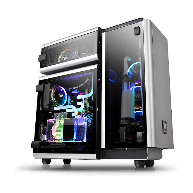 Thermaltake Level 20 TG Ultra Tower PC Gaming Aluminio Negro Gris 3 Ventiladores 140mm Thermaltake Level 20 TG Ultra Tower PC Gaming Aluminio Negro Gris 3 Ventiladores 140mm