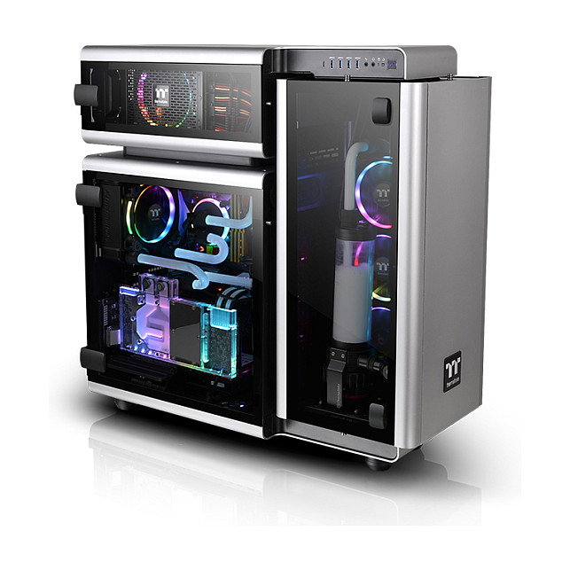Thermaltake Level 20 TG Ultra Tower PC Gaming Aluminio Negro Gris 3 Ventiladores 140mm Thermaltake Level 20 TG Ultra Tower PC Gaming Aluminio Negro Gris 3 Ventiladores 140mm