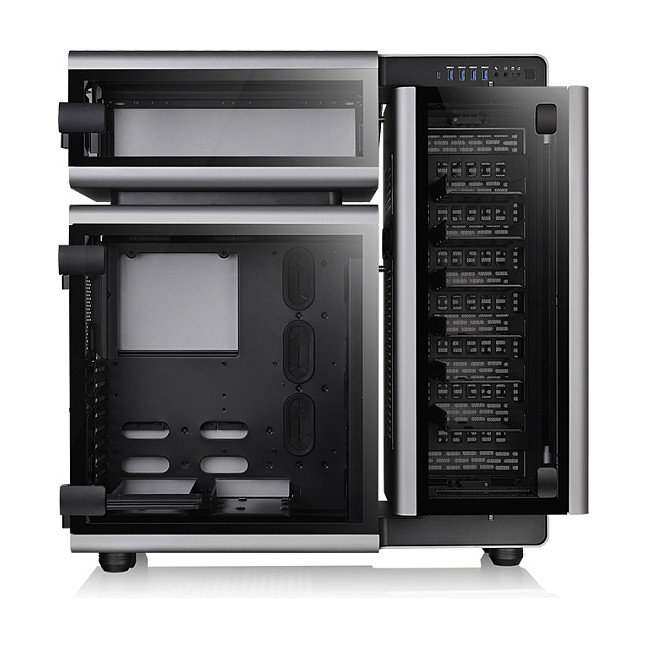Thermaltake Level 20 TG Ultra Tower PC Gaming Aluminio Negro Gris 3 Ventiladores 140mm Thermaltake Level 20 TG Ultra Tower PC Gaming Aluminio Negro Gris 3 Ventiladores 140mm
