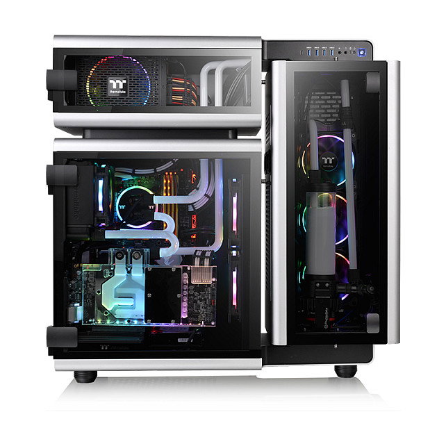 Thermaltake Level 20 TG Ultra Tower PC Gaming Aluminio Negro Gris 3 Ventiladores 140mm Thermaltake Level 20 TG Ultra Tower PC Gaming Aluminio Negro Gris 3 Ventiladores 140mm