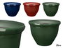 IBERGARDEN Maceta Redonda 25 cm Plástico Azul Rojo Verde Surtidos (Set de 12)
