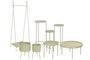 DKD Home Decor Perchero Urban Verde Menta 48 x 180 x 66 cm (2 Unidades)