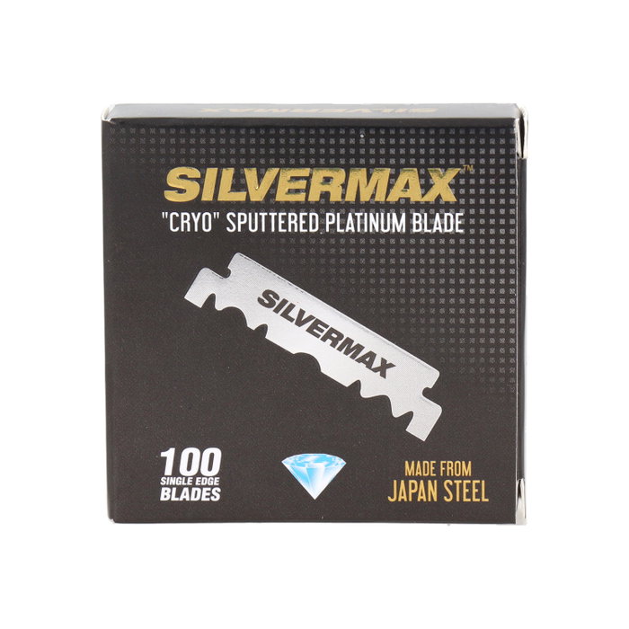 Silvermax Platinum Blade Cryo Sputtered Cuchillas de Afeitar 100 Unidades Silvermax Platinum Blade Cryo Sputtered Cuchillas de Afeitar 100 Unidades