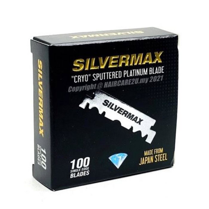 Silvermax Platinum Blade Cryo Sputtered Cuchillas de Afeitar 100 Unidades Silvermax Platinum Blade Cryo Sputtered Cuchillas de Afeitar 100 Unidades