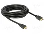 DeLOCK Cable High Speed HDMI con Ethernet 4K - 5 m, Negro