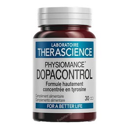 THERASCIENCE Dopacontrol 30 Cap. Fórmula L-tirosina Precursor Dopamina y Vitaminas B Sistema Nervioso