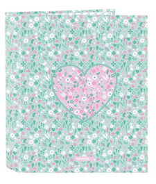 Safta Carpeta F. 4 Anillas 35mm Lomo Ancho Cuore 27x33x6 cm