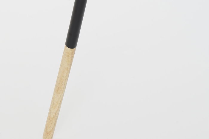 DKD Home Decor Perchero de Pie Estilo Loft de Acero y Madera Hevea, Color Negro y Natural - Desmontable - Medidas 65x179x65 cm