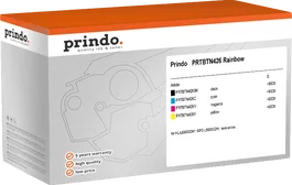 Prindo PRTBTN426 Rainbow Classic Pack de Valor Negro, Cian, Magenta, Amarillo