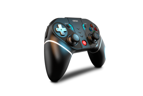 Krom Gamepad KEXAL NXKROMKXL Inalámbrico/Cable Bluetooth/USB Negro, Rojo, Blanco para Android, Nintendo Switch, PC, iOS