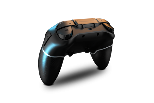 Krom Gamepad KEXAL NXKROMKXL Inalámbrico/Cable Bluetooth/USB Negro, Rojo, Blanco para Android, Nintendo Switch, PC, iOS
