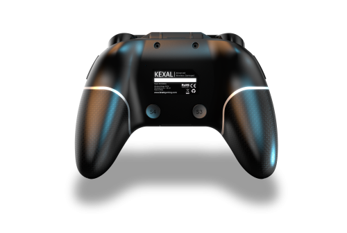 Krom Gamepad KEXAL NXKROMKXL Inalámbrico/Cable Bluetooth/USB Negro, Rojo, Blanco para Android, Nintendo Switch, PC, iOS