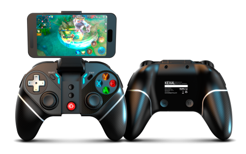 Krom Gamepad KEXAL NXKROMKXL Inalámbrico/Cable Bluetooth/USB Negro, Rojo, Blanco para Android, Nintendo Switch, PC, iOS