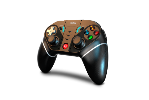 Krom Gamepad KEXAL NXKROMKXL Inalámbrico/Cable Bluetooth/USB Negro, Rojo, Blanco para Android, Nintendo Switch, PC, iOS