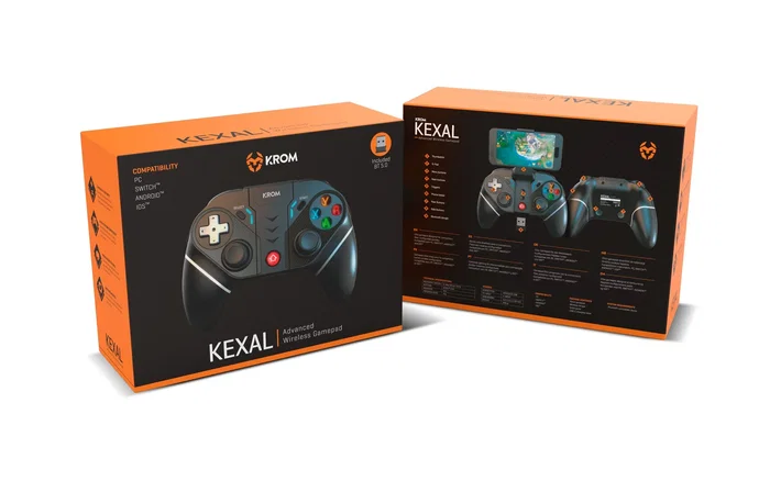 Krom KEXAL Gamepad Analógico/Digital Bluetooth/USB Krom KEXAL Gamepad Analógico/Digital Bluetooth/USB
