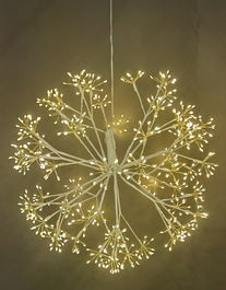 DKD Home Decor Bola Decoracion Navidad Moderna Blanco Dorado 45 x 45 x 45 cm (2 Unidades)