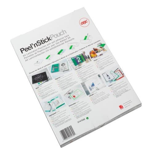 GBC Bolsas de Plastificación Autoadhesivas DIN A4 2x125 Micras, Caja de 100 GBC Bolsas de Plastificación Autoadhesivas DIN A4 2x125 Micras, Caja de 100