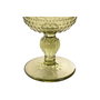 DKD Home Decor Set de 6 Copas de Cristal Verde con Relieve 265ml