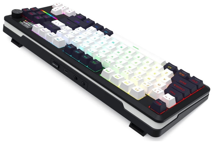 Redragon Wildslash LCD Pro K746WB-RGB-PRO Teclado Mecánico Inalámbrico Bluetooth RGB 84 Teclas PC Gaming