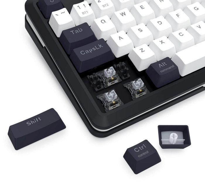 Redragon Wildslash LCD Pro K746WB-RGB-PRO Teclado Mecánico Inalámbrico Bluetooth RGB 84 Teclas PC Gaming