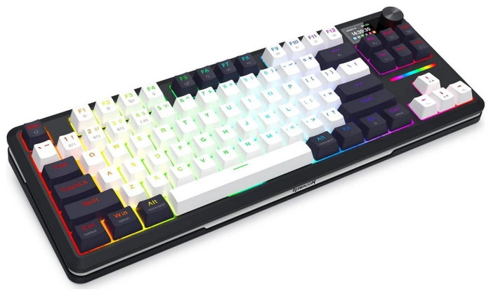 Redragon Wildslash LCD Pro K746WB-RGB-PRO Teclado Mecánico Inalámbrico Bluetooth RGB 84 Teclas PC Gaming
