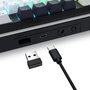 Redragon Wildslash LCD Pro K746WB-RGB-PRO Teclado Mecánico Inalámbrico Bluetooth RGB 84 Teclas PC Gaming